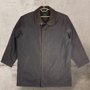 Lauren Ralph Lauren Trench‎ Jacket Removable Quilted Vest Brown Men's Size 46 R